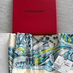 Salvatore Ferragamo Multicolor Silk Scarf